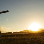 Cross at sunrise